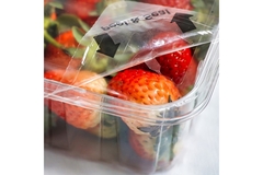 Strawbery in plastic tray